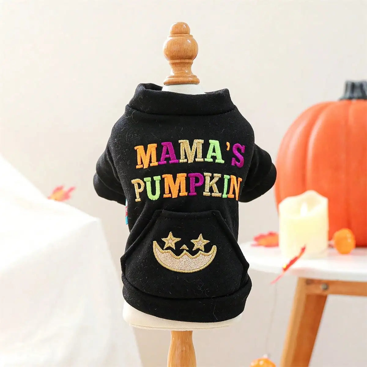 Dog Halloween Sweater Fashion Letter Embroidery Dog Sweatshirt Holiday Apparel For Festival Party Events