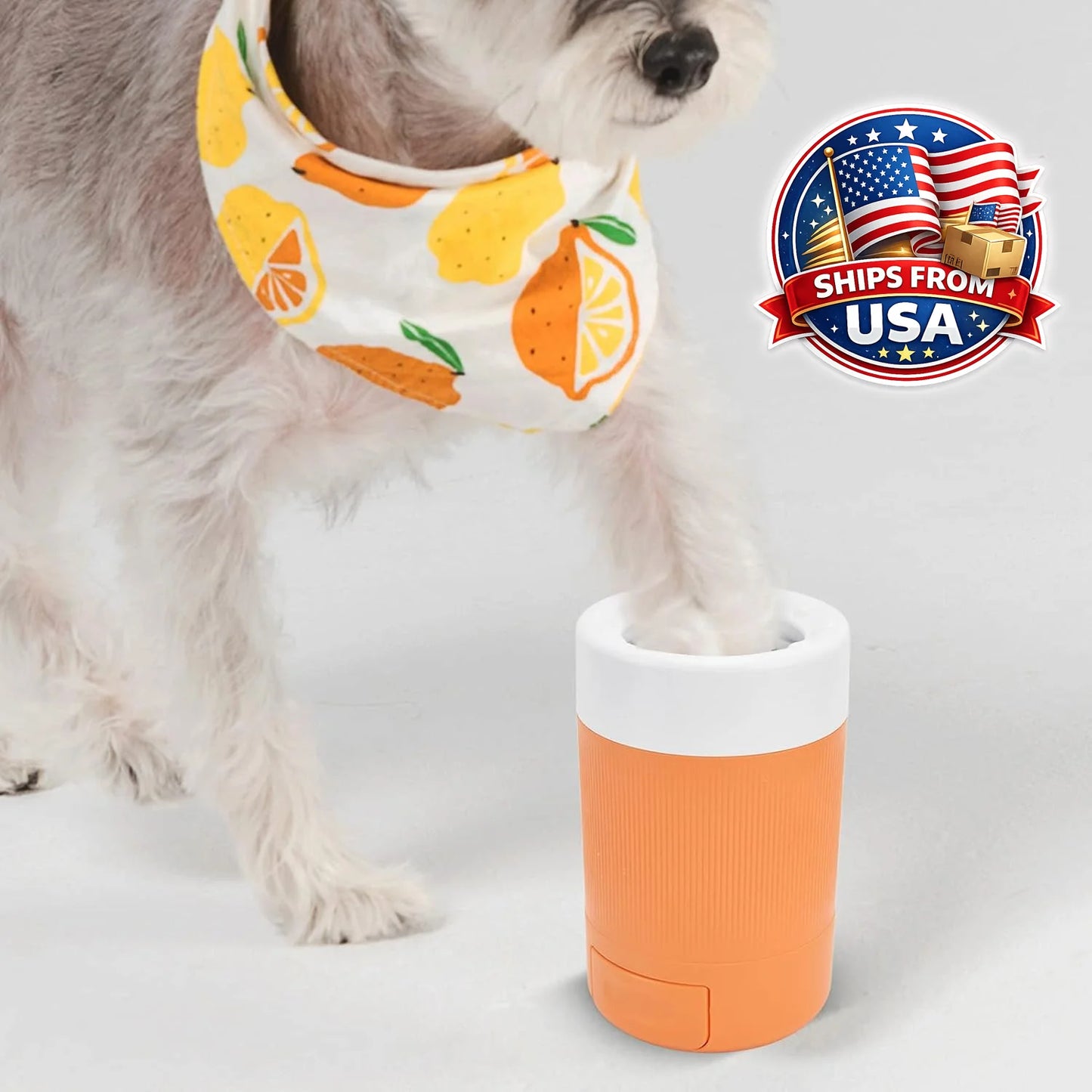 Pet Foot Washing Cup Portable Dog Paw Cleaner with Soft Silicone Brush Muddy Paw Washer for Small Medium Dogs Easy Clean Tool