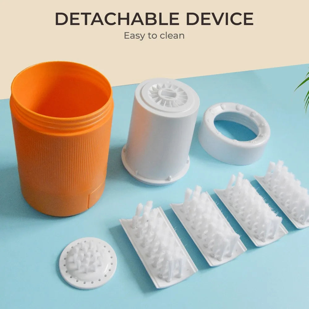Pet Foot Washing Cup Portable Dog Paw Cleaner with Soft Silicone Brush Muddy Paw Washer for Small Medium Dogs Easy Clean Tool