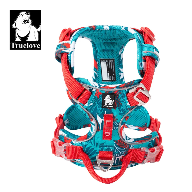 Dog Harness Camouflage Reflective Nylon Special Edition and Upgrade Version Easy to Adjust TLH5653, Explosion-proof Harness