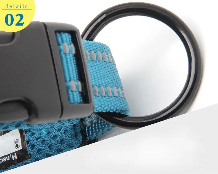 Pet Dog Collar Nylon Adjustable Webbing Padded Soft Reflective Durable Heavy Duty Training Custom Luxury