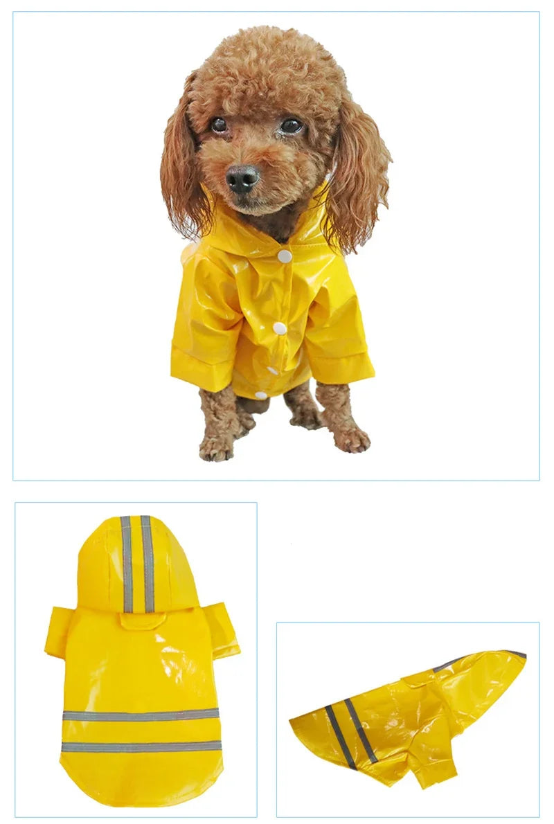 Summer Outdoor Puppy Pet Rain Coat Small Hoody Waterproof Jackets Raincoat for Dogs Cats Apparel Clothes