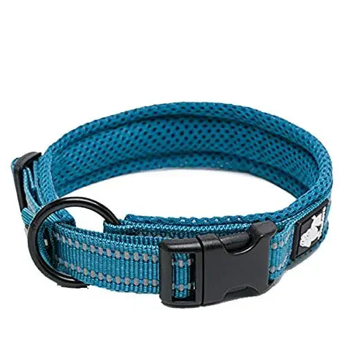 Pet Dog Collar Nylon Adjustable Webbing Padded Soft Reflective Durable Heavy Duty Training Custom Luxury