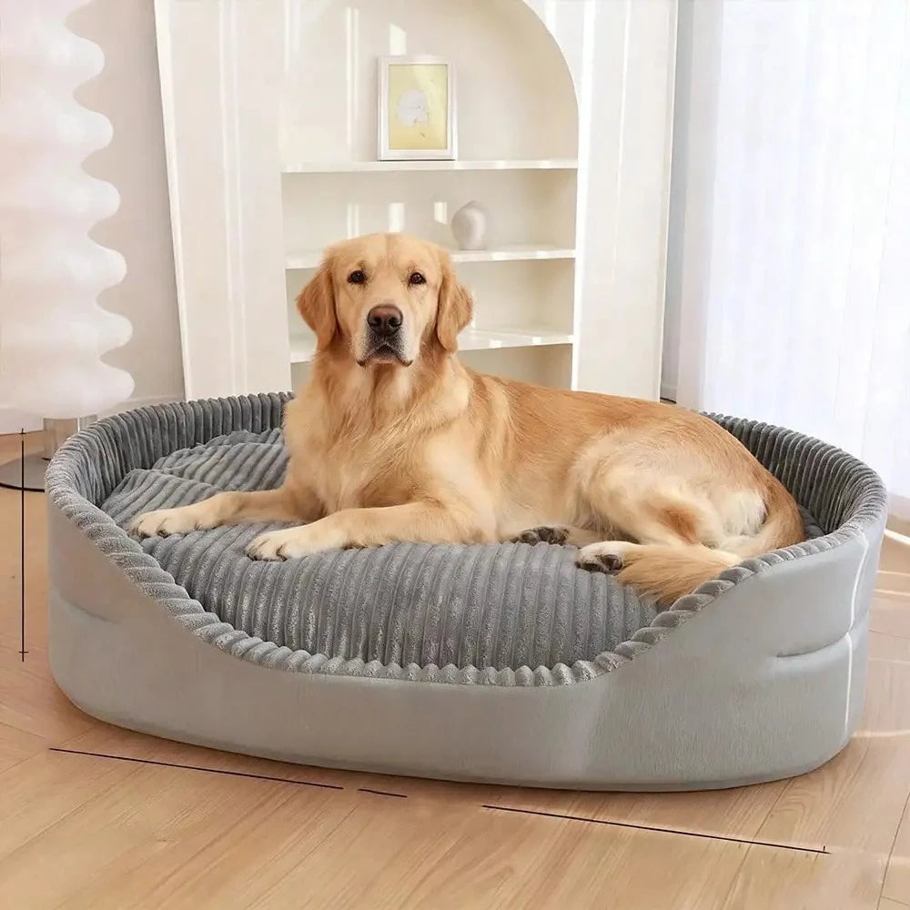 Machine-Washable Soft & Cozy Pet Bed – All-Season Dog & Cat House With Warm Mat | Plush Comfort, Great For Any Season, For Small/Medium/Large Pets, Indoor Outdoor Use