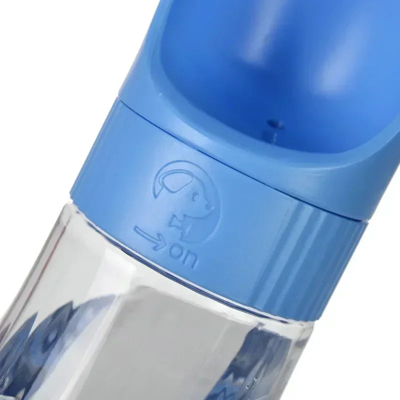 Portable Dog Water Bottle 320ML With Food Container Travel 2 in 1 Pet Water Dispenser For Small, Medium, and Large Dogs Drinking Bowls