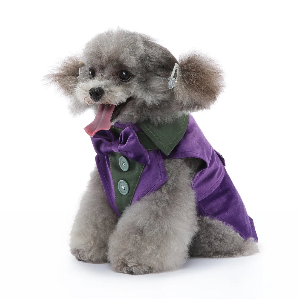 Dog Costume For Small Dogs and Medium Dogs Halloween Apparel Dog Wedding Outfit Clothes Wedding Shirt Clothes Formal Tuxedo