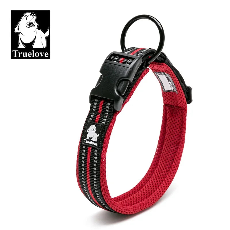 Pet Dog Collar Nylon Adjustable Webbing Padded Soft Reflective Durable Heavy Duty Training Custom Luxury