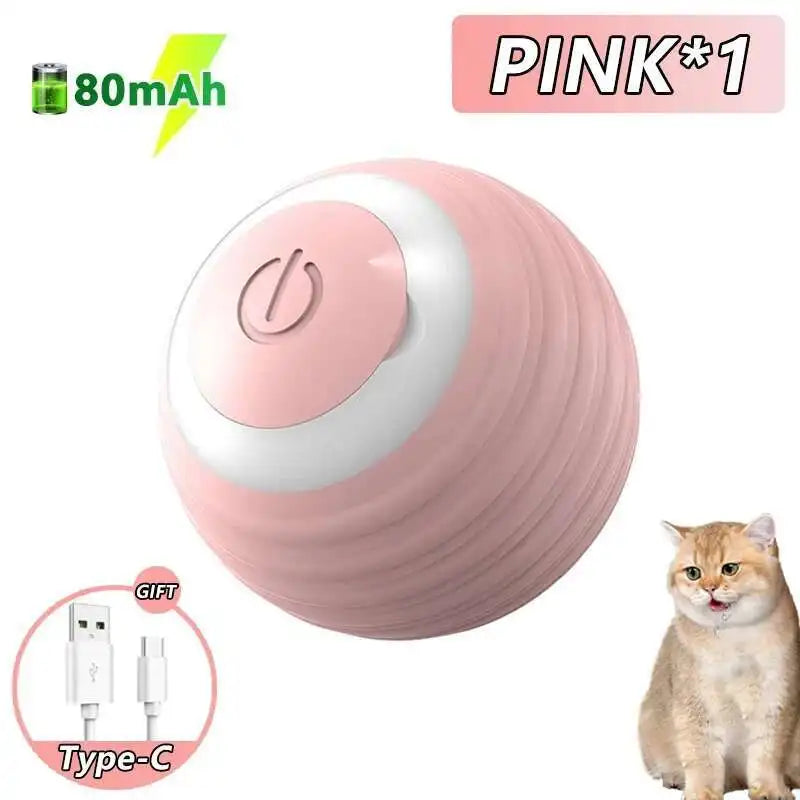Smart Interactive Dog Toy Ball Electronic Pet Toy Ball Automatic Bouncing Rolling Toy Ball With Lights Puppy Product