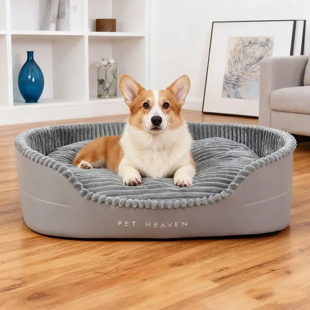 Machine-Washable Soft & Cozy Pet Bed – All-Season Dog & Cat House With Warm Mat | Plush Comfort, Great For Any Season, For Small/Medium/Large Pets, Indoor Outdoor Use