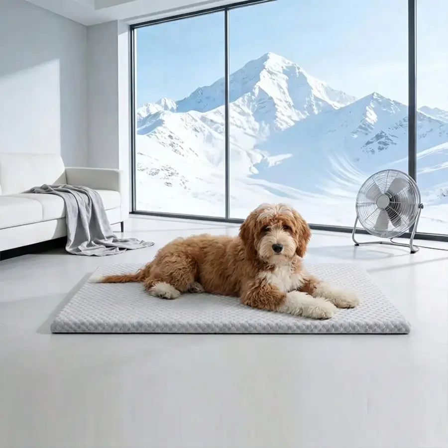 Sponge Cooling Dog Bed, Thick Padding Comfortable Cool Breathable Dog Nest, Non-Slip And Washable Cooling Small Dog Bed, Suitable For All Seasons