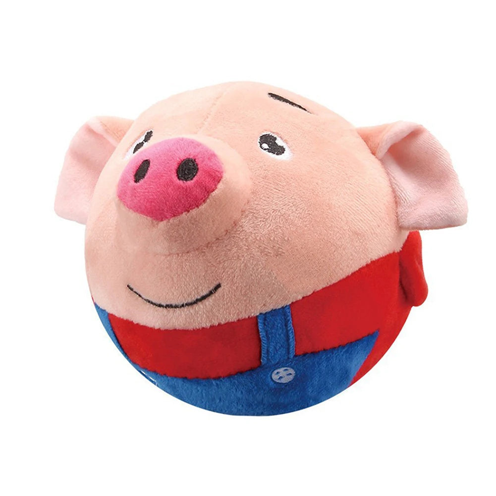 Active Moving Pet Plush Toy Bite Resistant Plush Automatic Bouncing Toys Self-Moving Chewable for Dog Indoor Playing
