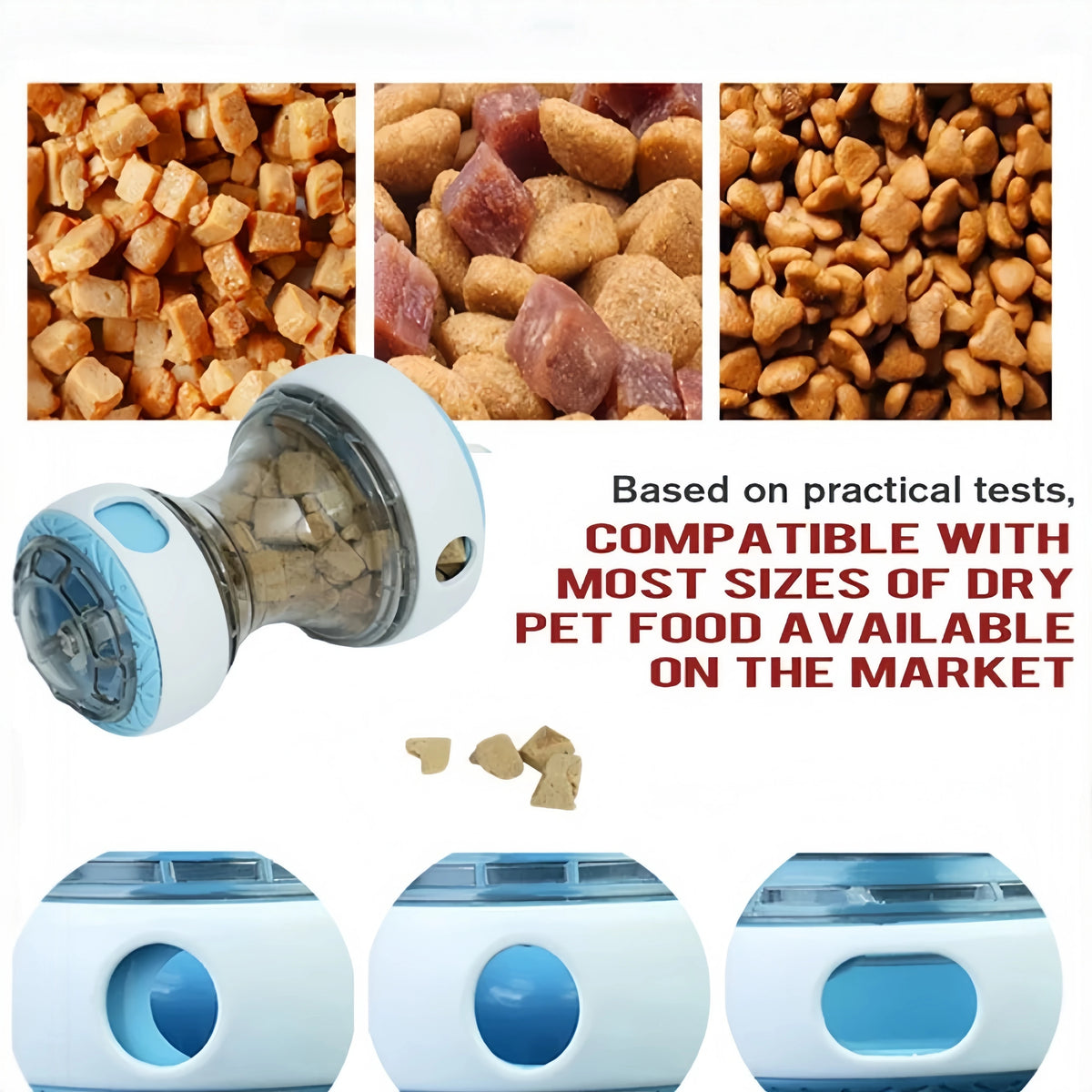 Interactive Dog Treat Dispenser Toy Dog Puzzle Rolling Leak Food Ball Toy Durable Chew Tooth Healthy Ball Suitable for All Breed