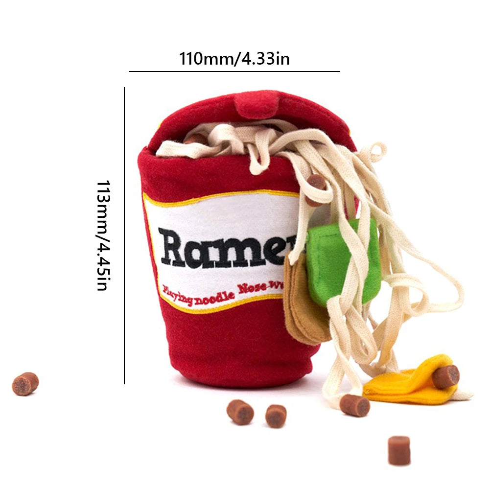 Dog Puzzle Toy Noodle Shape Leaking Food Toy Dog Nosework Training Toy Interactive Enrichment Toy for Small Medium Dogs