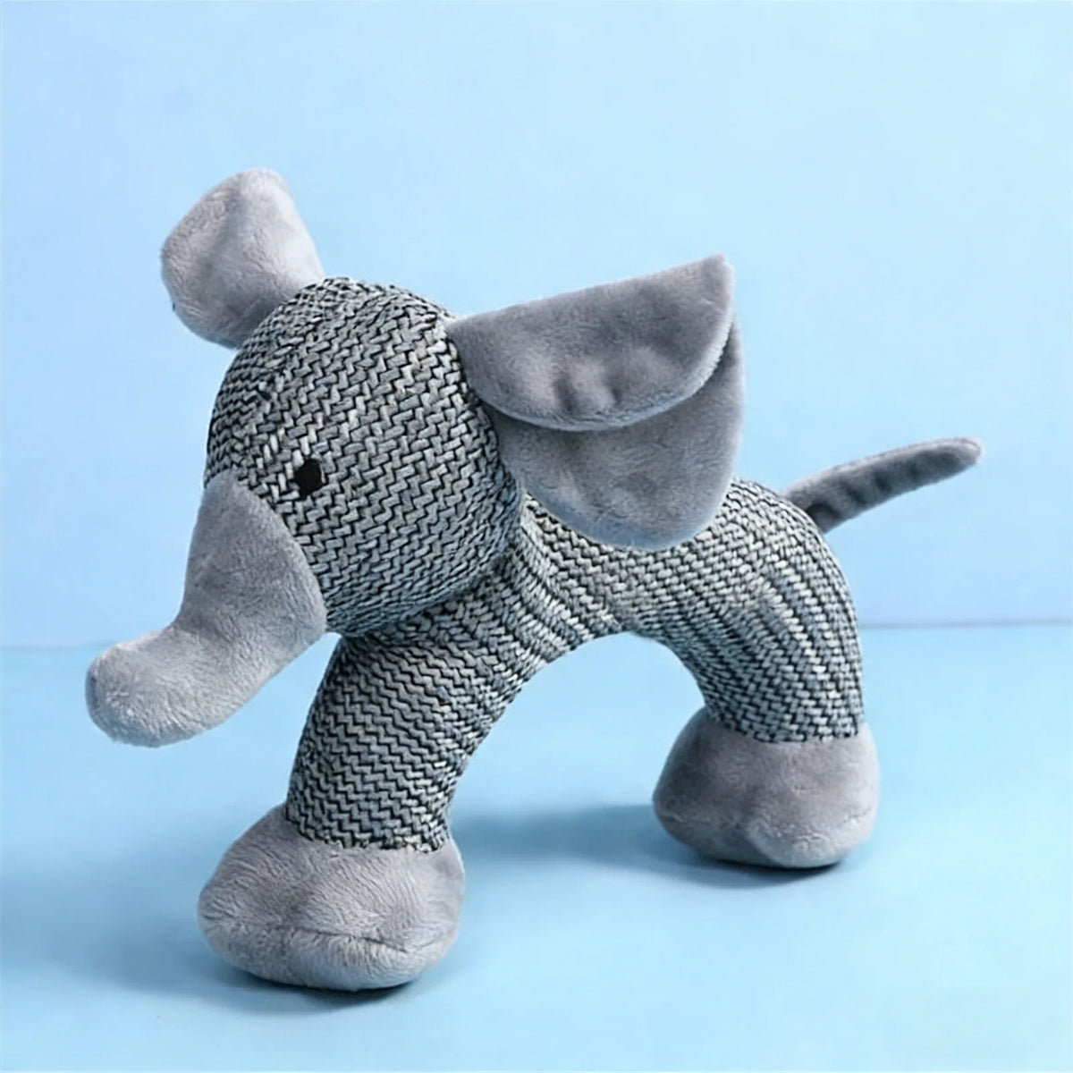 Interactive Squeak Puppy Toy Wear Resist Cute Animal Shape Plush Linen Toy Dogs Accompanying Puppy Doll for Small Large Dogs