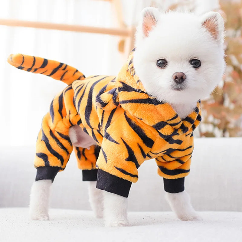 Pet Dog Clothes Soft Warm Fleece Dogs Jumpsuits, Pet Clothing for Small Dogs Puppy, Hoodies Chihuahua Yorkshire Costume Coats