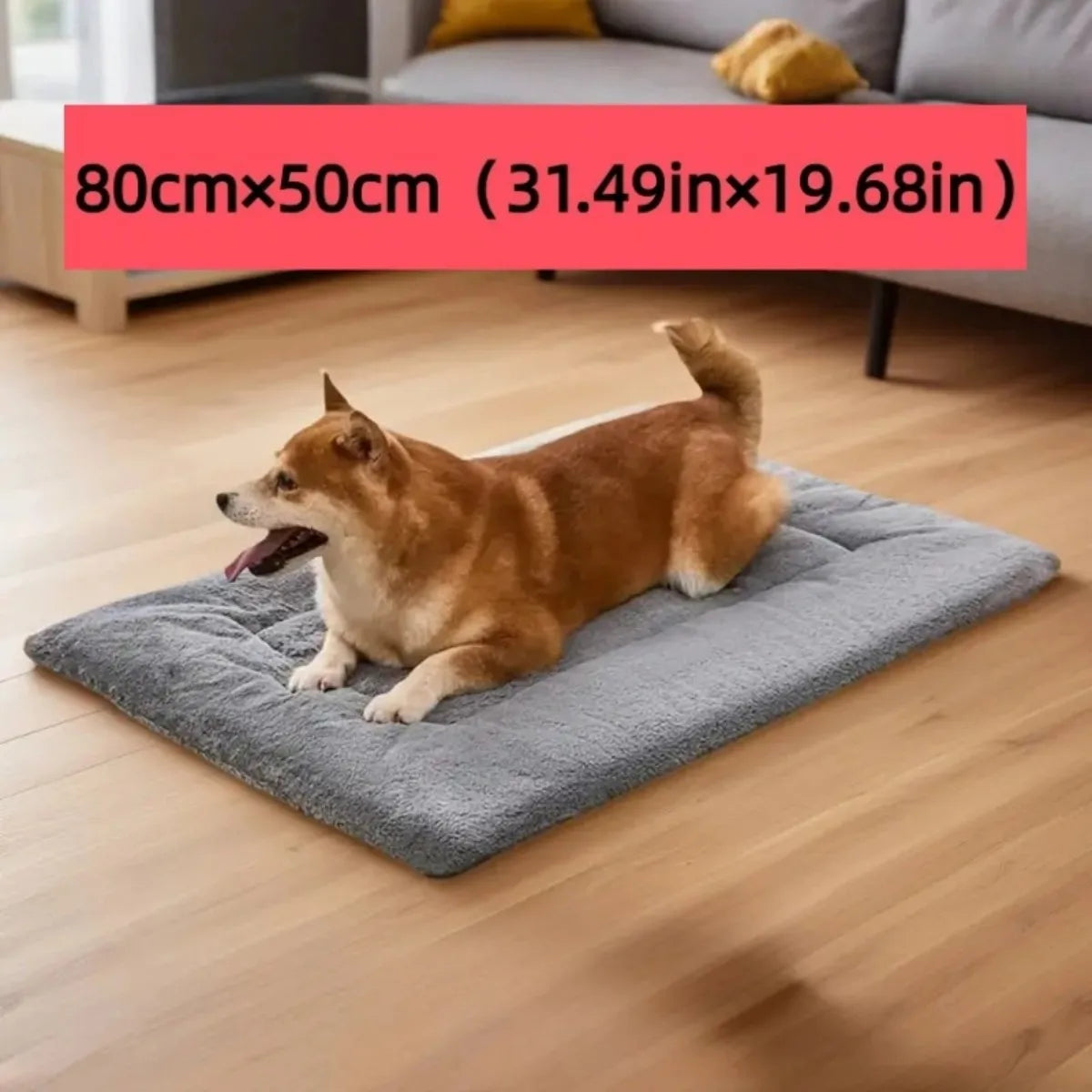 All Season Thickened Plush Dog Bed - Spacious Anti-Slip Pet Sofa for Small and Medium Dogs - Super Soft Washable Polyester