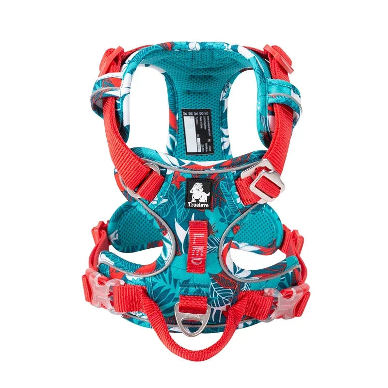 Dog Harness Camouflage Reflective Nylon Special Edition and Upgrade Version Easy to Adjust TLH5653, Explosion-proof Harness