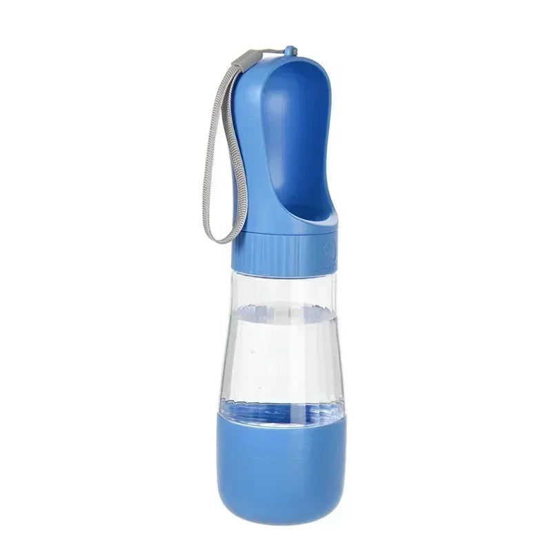Portable Dog Water Bottle 320ML With Food Container Travel 2 in 1 Pet Water Dispenser For Small, Medium, and Large Dogs Drinking Bowls