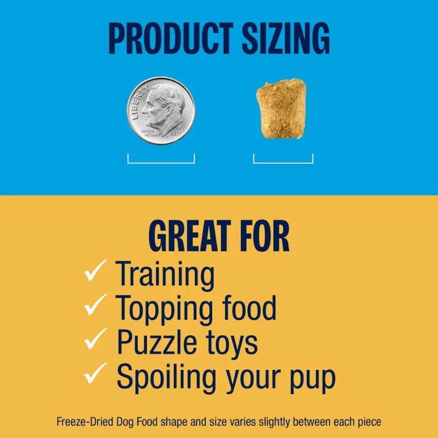 Perfect Balance Chicken Bites Freeze-Dried Dog Food, for All Life Stages, use as a Meal, Meal Topper or Training Treat, 12 oz P
