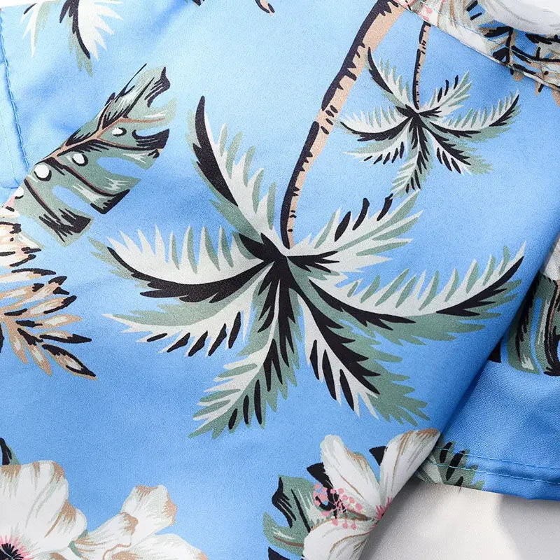 Hawaiian Beach Style Summer Dog Shirt Light‑Breathable Pet Clothes For Small Medium Puppy Dogs Cats Fit For Pug French Bulldog Vacation Outdoor Pet Apparel Supply