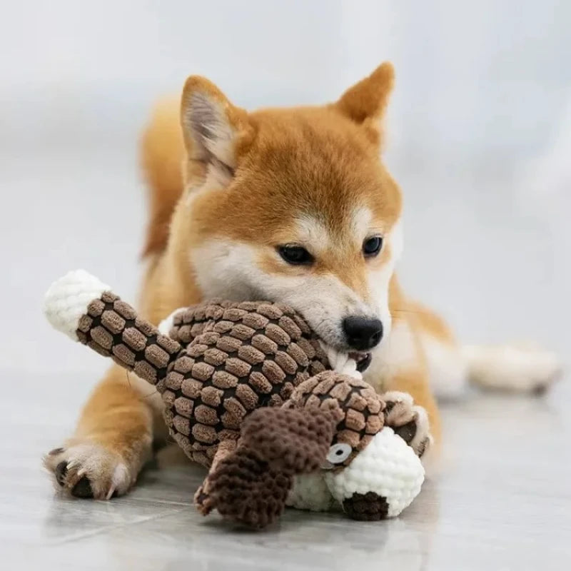 Plush Squeaky Puppy Chew Toys Teething Training Dog Toys for Small Dogs Cute Donkey or Bunny Designs