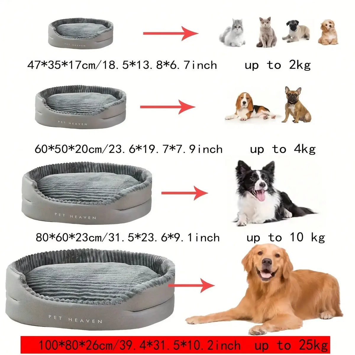 Machine-Washable Soft & Cozy Pet Bed – All-Season Dog & Cat House With Warm Mat | Plush Comfort, Great For Any Season, For Small/Medium/Large Pets, Indoor Outdoor Use
