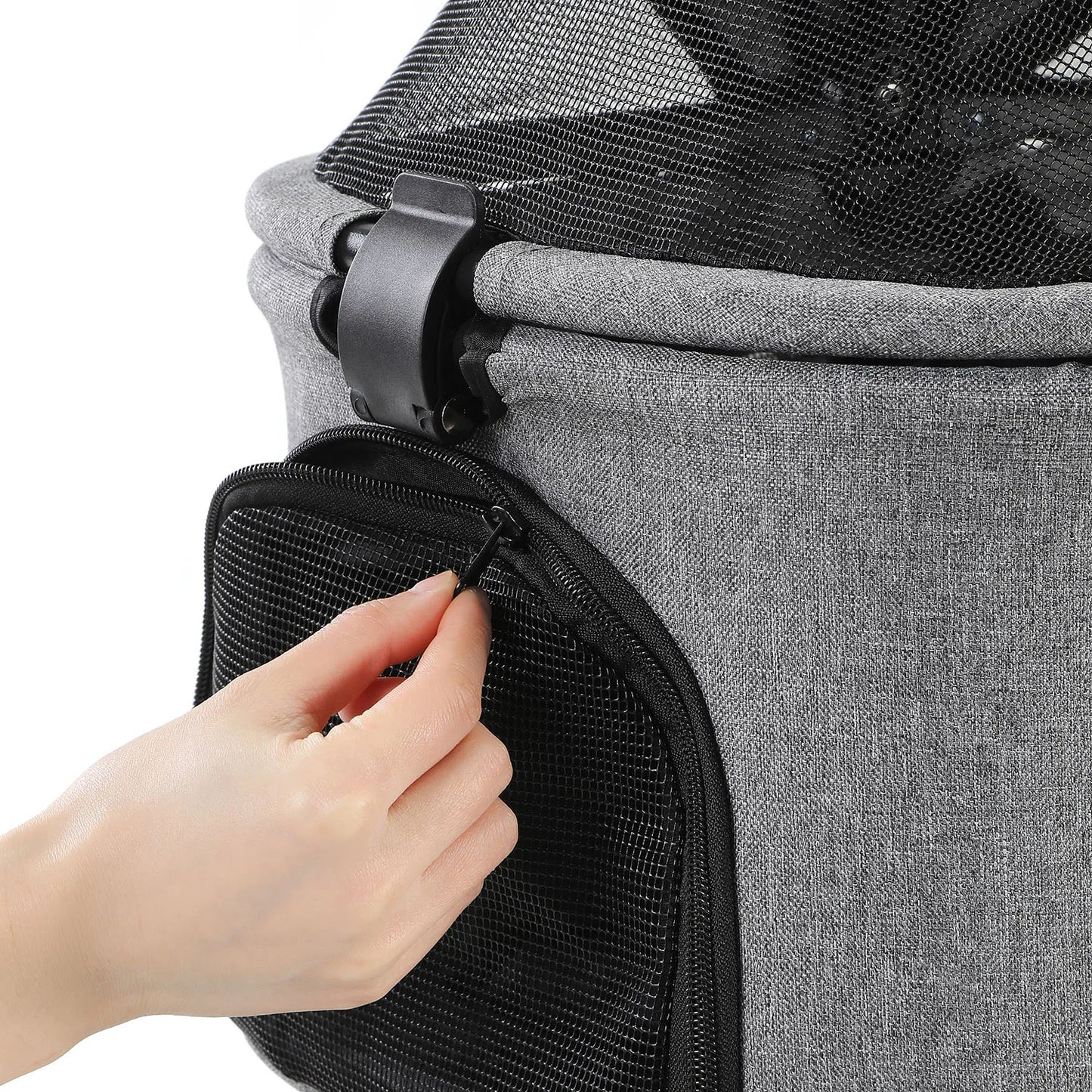 3 in 1 Pet Stroller with Removable Carrier, Folding Stroller for Small/Medium Dogs, Waterproof, All-Terrain, with Sun Screen