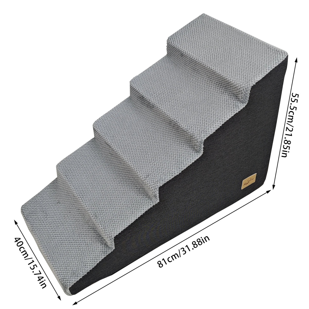 Small Dog Stairs, Ramp, Ladder High-Density Foam Sponge Dogs Sofa Removable and Washable Training Pet Ramp Stairs 3/4/5 Steps