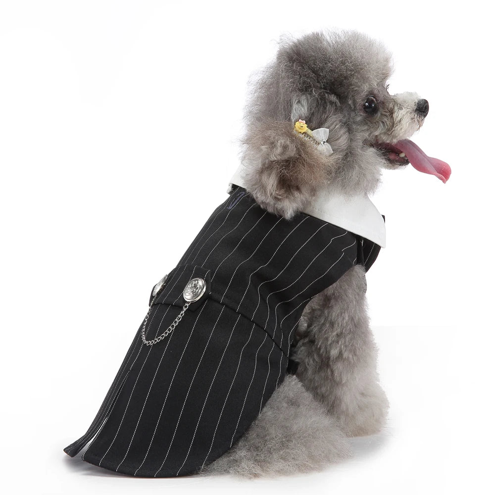 Dog Costume For Small Dogs and Medium Dogs Halloween Apparel Dog Wedding Outfit Clothes Wedding Shirt Clothes Formal Tuxedo