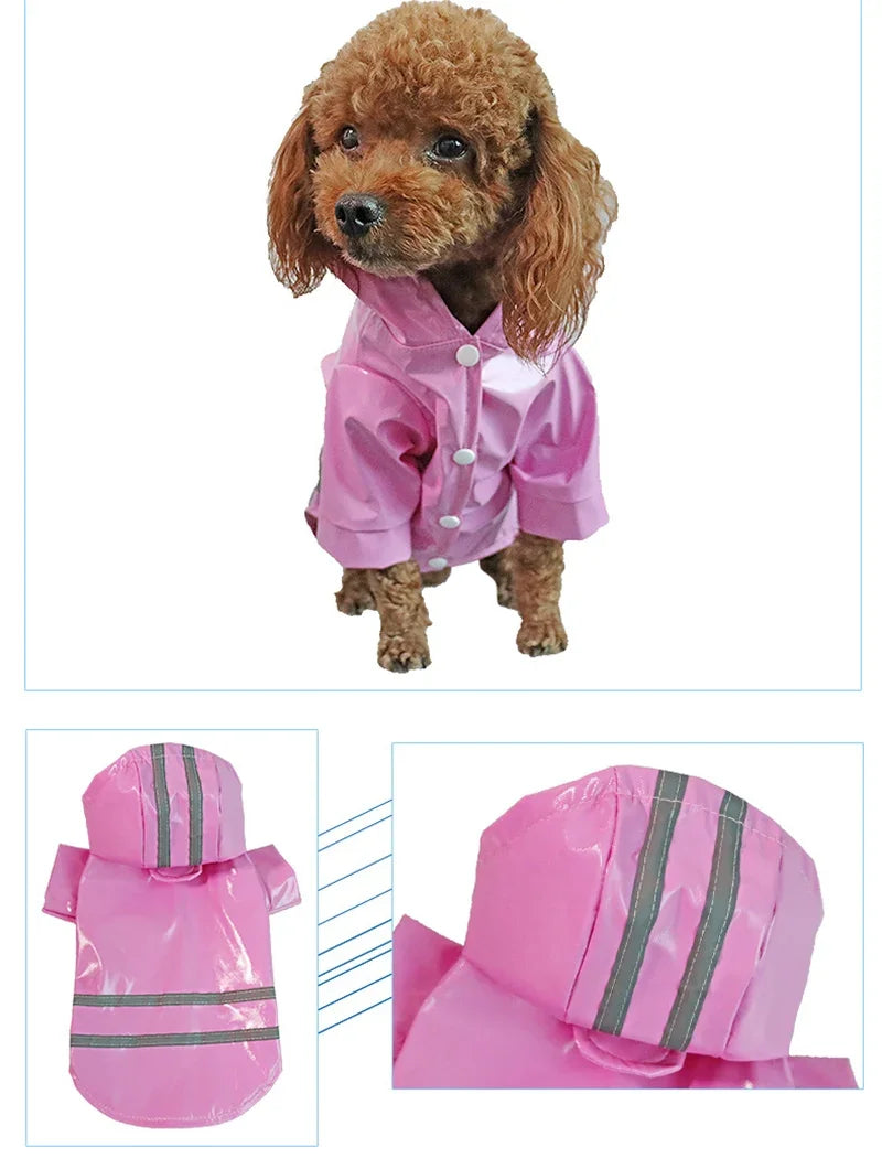 Summer Outdoor Puppy Pet Rain Coat Small Hoody Waterproof Jackets Raincoat for Dogs Cats Apparel Clothes
