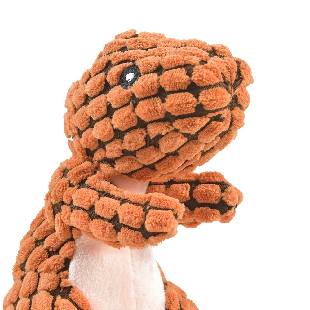 Interactive Chewy Plush Animal and Dinosaur Shaped Toys for Small Dogs