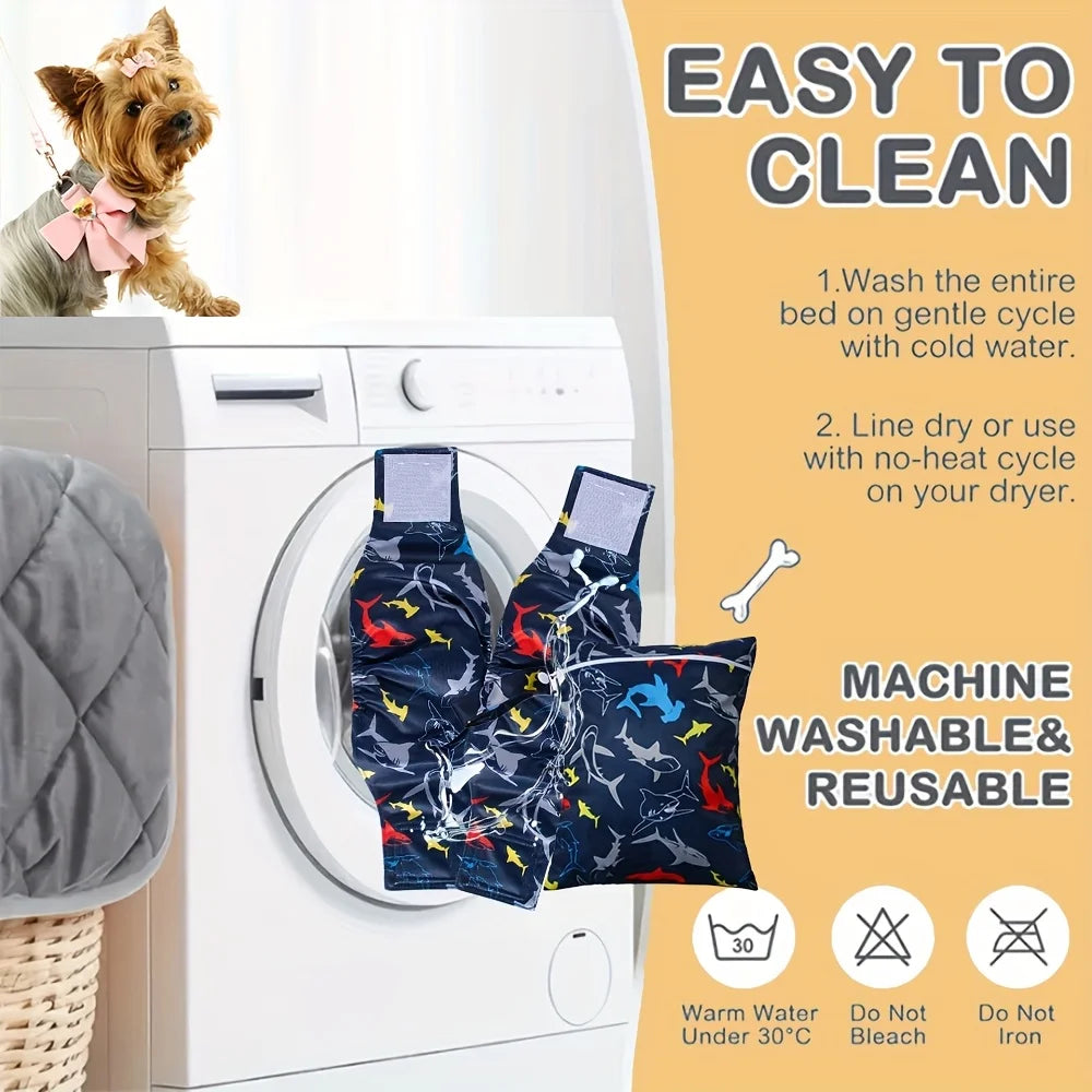 4pcs Washable Reusable Male Dog Diaper Set - Storage Bag Included, High-Absorbency Anti-Marking, Breathable Training Belly Bands