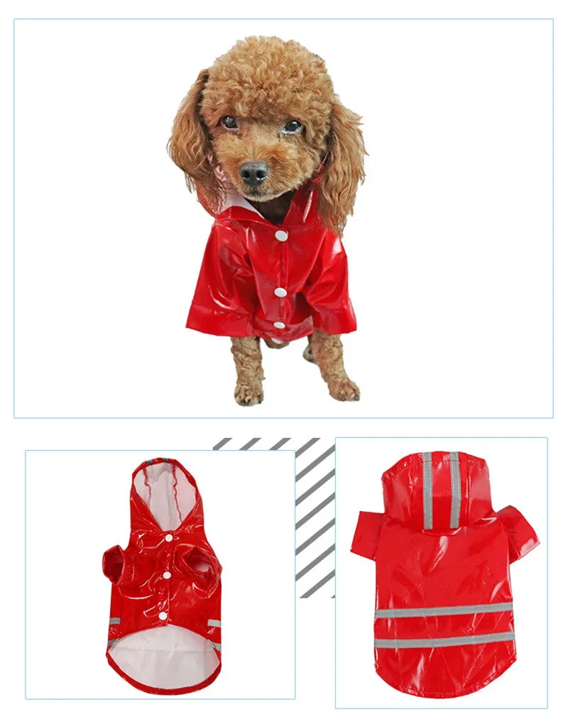 Summer Outdoor Puppy Pet Rain Coat Small Hoody Waterproof Jackets Raincoat for Dogs Cats Apparel Clothes