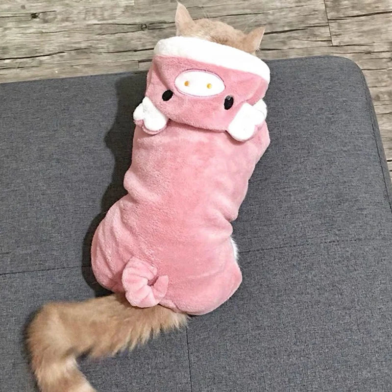 Pet Dog Clothes Soft Warm Fleece Dogs Jumpsuits, Pet Clothing for Small Dogs Puppy, Hoodies Chihuahua Yorkshire Costume Coats