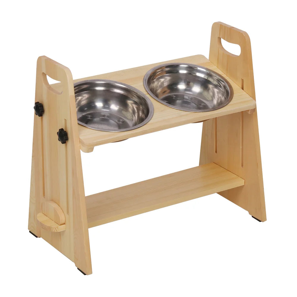 Height Adjustable Elevated Dog Bowls Tall Raised Feeder Stand Dog Food Water Bowl Feeder Station for Small, Medium and Large Dogs