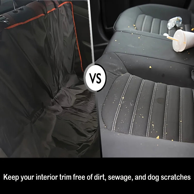 Dog Car Seat Cover for Back Seat, Oxford Cloth Durable Scratchproof Dog Hammock, Pet Seat Cover Protector for Cars, Trucks and SUVs