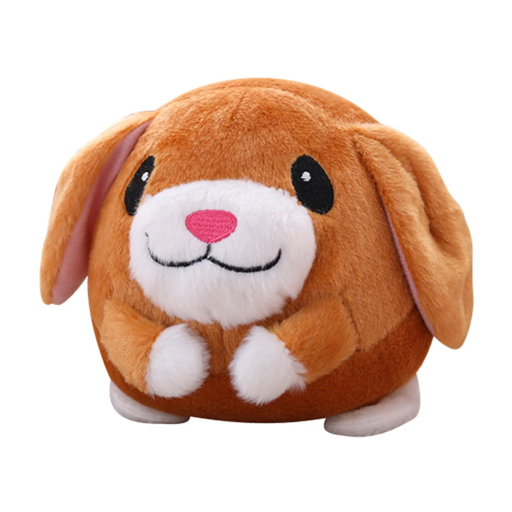 Active Moving Pet Plush Toy Bite Resistant Plush Automatic Bouncing Toys Self-Moving Chewable for Dog Indoor Playing