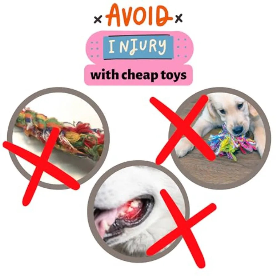 3-in-1 Enrichment Tube for Dogs - Tug Toy Treat Dispenser and Snuffle Ball Fleece Rope Dog Toy Tug of War Interactive Dog Treat