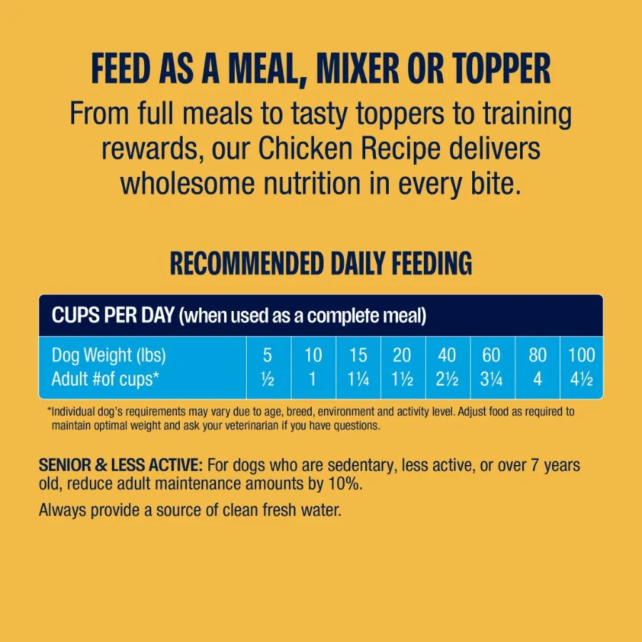 Perfect Balance Chicken Bites Freeze-Dried Dog Food, for All Life Stages, use as a Meal, Meal Topper or Training Treat, 12 oz P