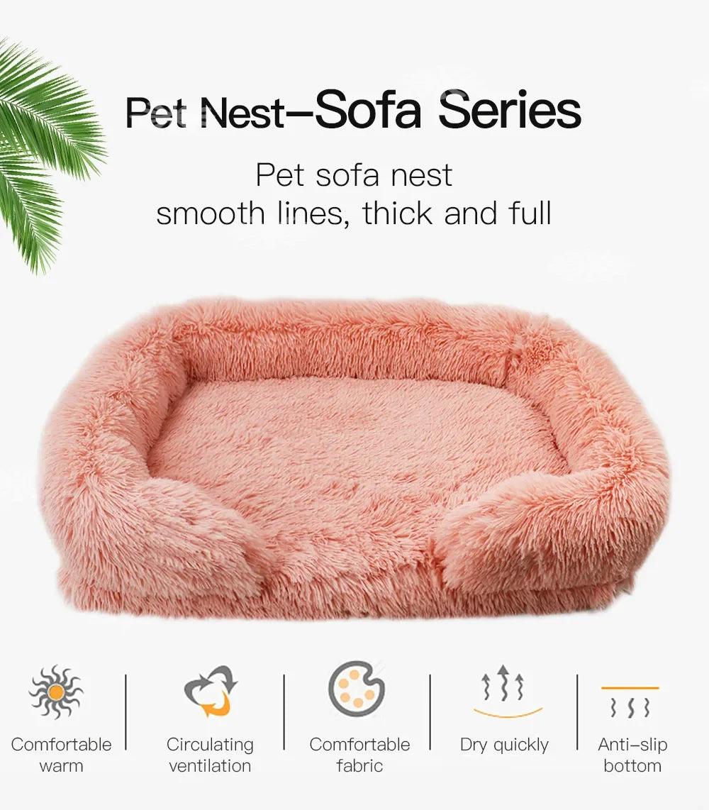 Thickened Orthopedic Dog Bed for Small to Large Dogs - Egg Sponge, Easy to Remove and Wash Plush Cover, Durable Pet Bed