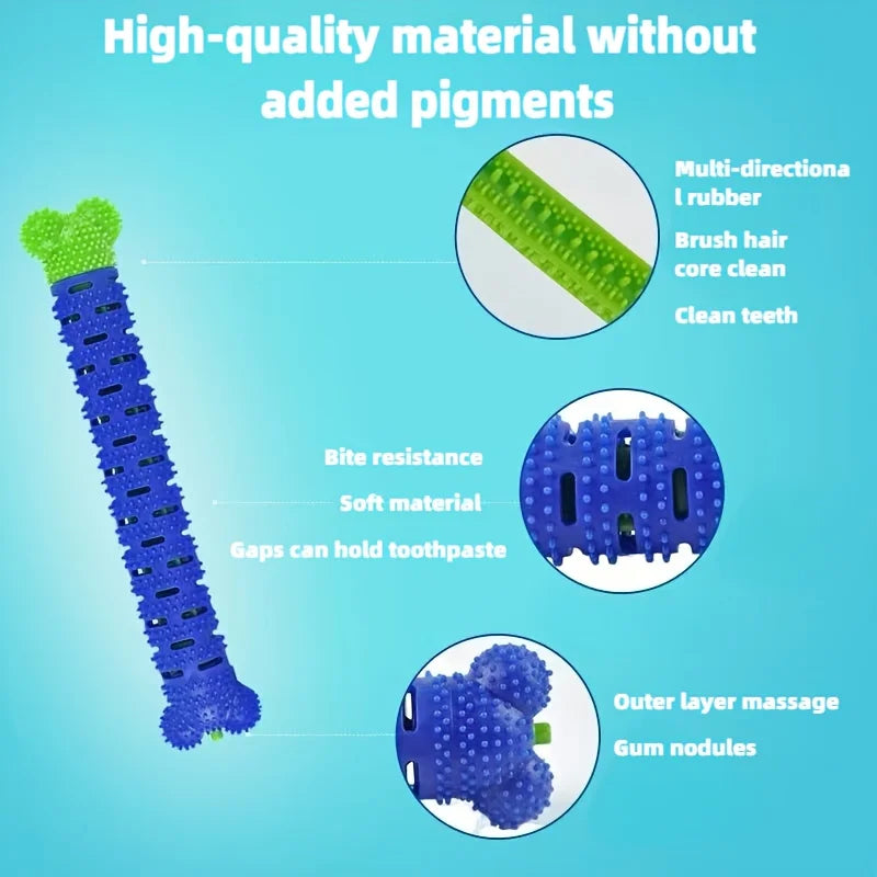 Pet Teeth Grinding Toy for Dogs, Dental Chew Stick Bite Training Toy for Cats & Dogs, Cleaning Chew Christmas Gift