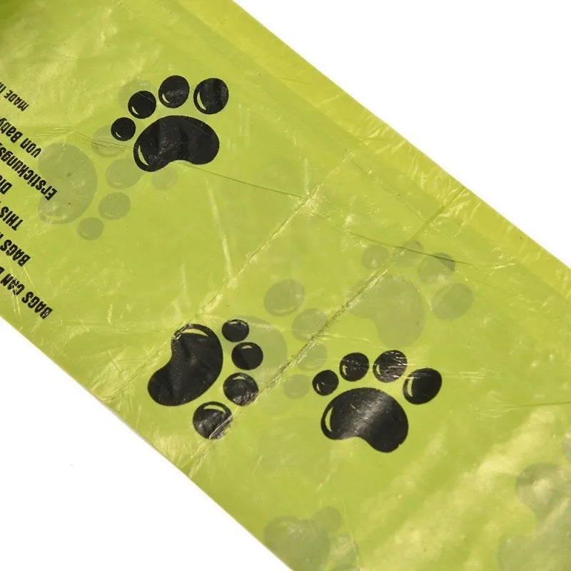 Dog Poop Bags Non-Stick Dog Waste Bags for Dogs Cats Outdoor Home Clean Refill Garbage Bag Pet Supplies 15 Bags/Roll