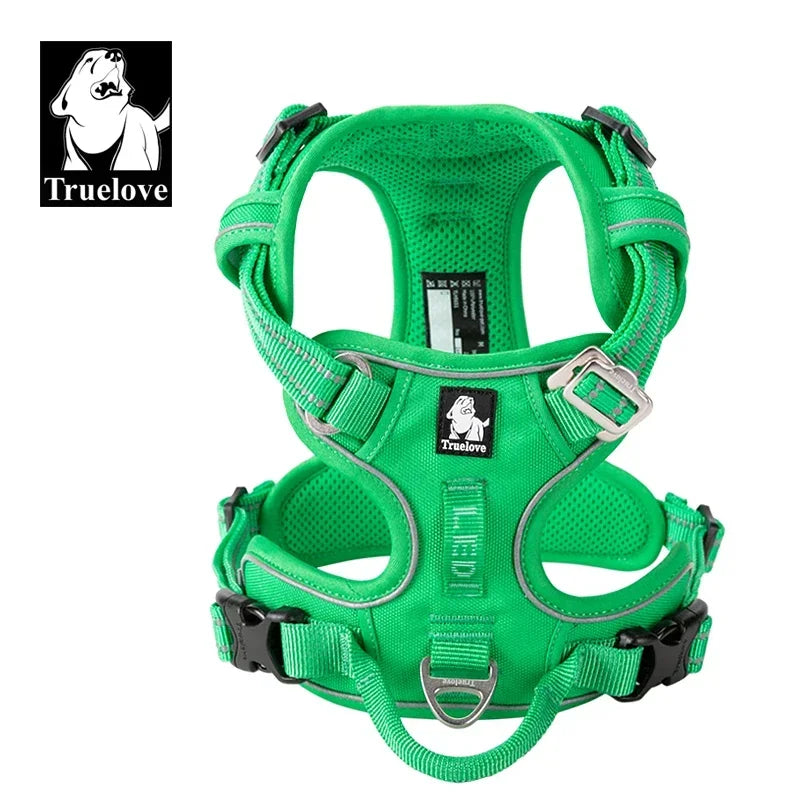 Dog Harness Camouflage Reflective Nylon Special Edition and Upgrade Version Easy to Adjust TLH5653, Explosion-proof Harness