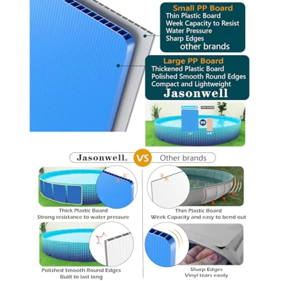 Foldable Dog Kiddie Pool - Hard Plastic Paddling Pool Toddler Baby Swimming Pools for Backyard Collapsible Whelping Box Pet Dog