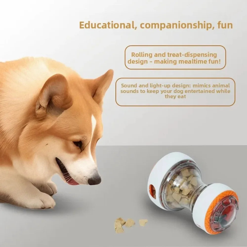 Interactive Dog Treat Dispenser Toy Dog Puzzle Rolling Leak Food Ball Toy Durable Chew Tooth Healthy Ball Suitable for All Breed