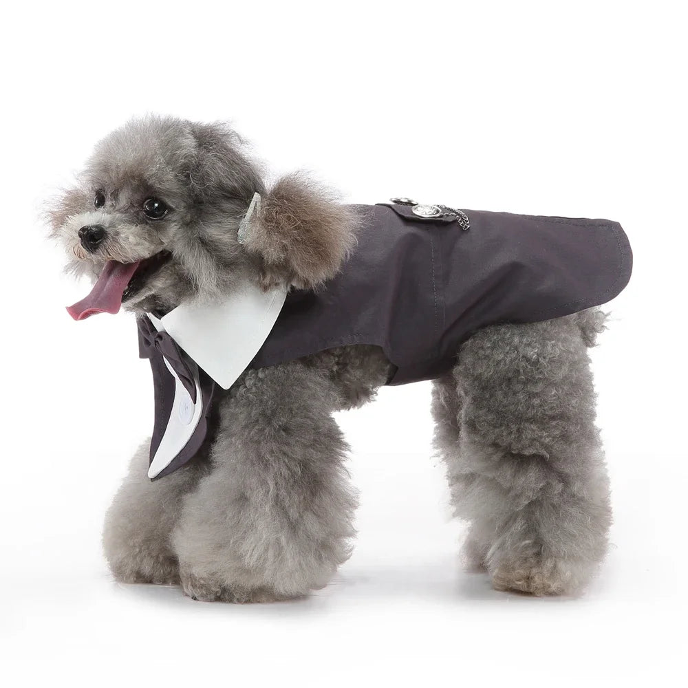 Dog Costume For Small Dogs and Medium Dogs Halloween Apparel Dog Wedding Outfit Clothes Wedding Shirt Clothes Formal Tuxedo