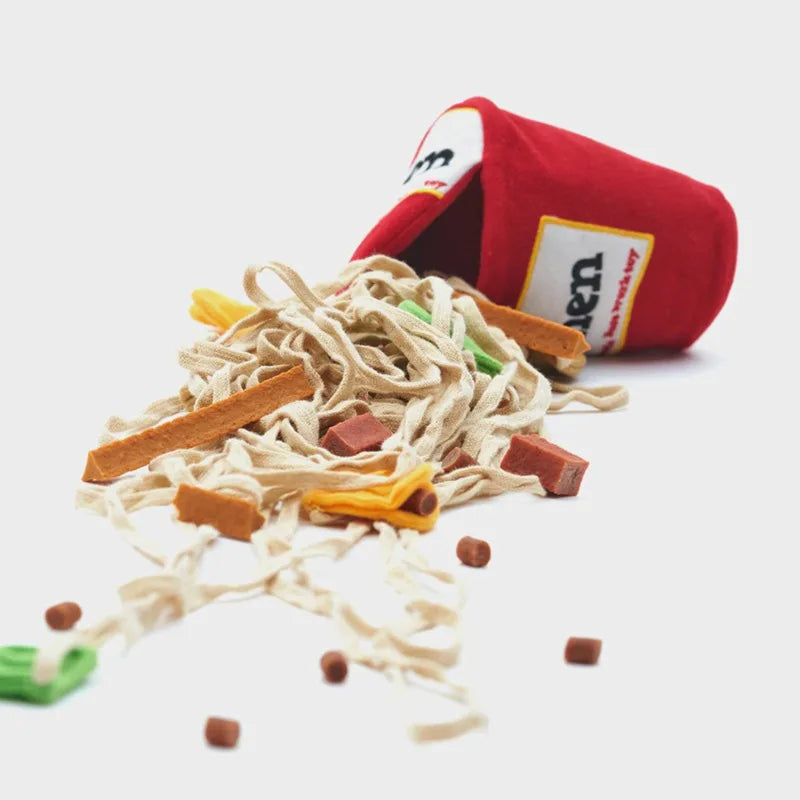 Dog Puzzle Toy Noodle Shape Leaking Food Toy Dog Nosework Training Toy Interactive Enrichment Toy for Small Medium Dogs