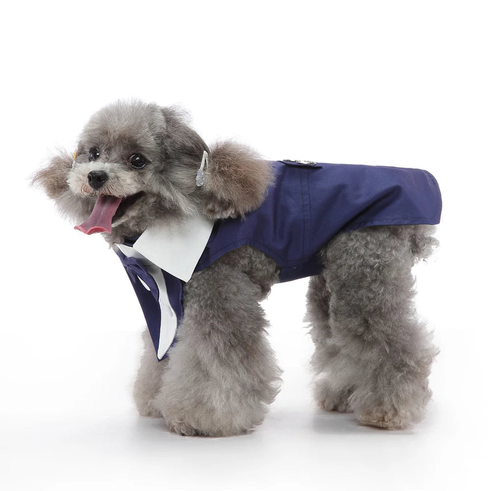 Dog Costume For Small Dogs and Medium Dogs Halloween Apparel Dog Wedding Outfit Clothes Wedding Shirt Clothes Formal Tuxedo