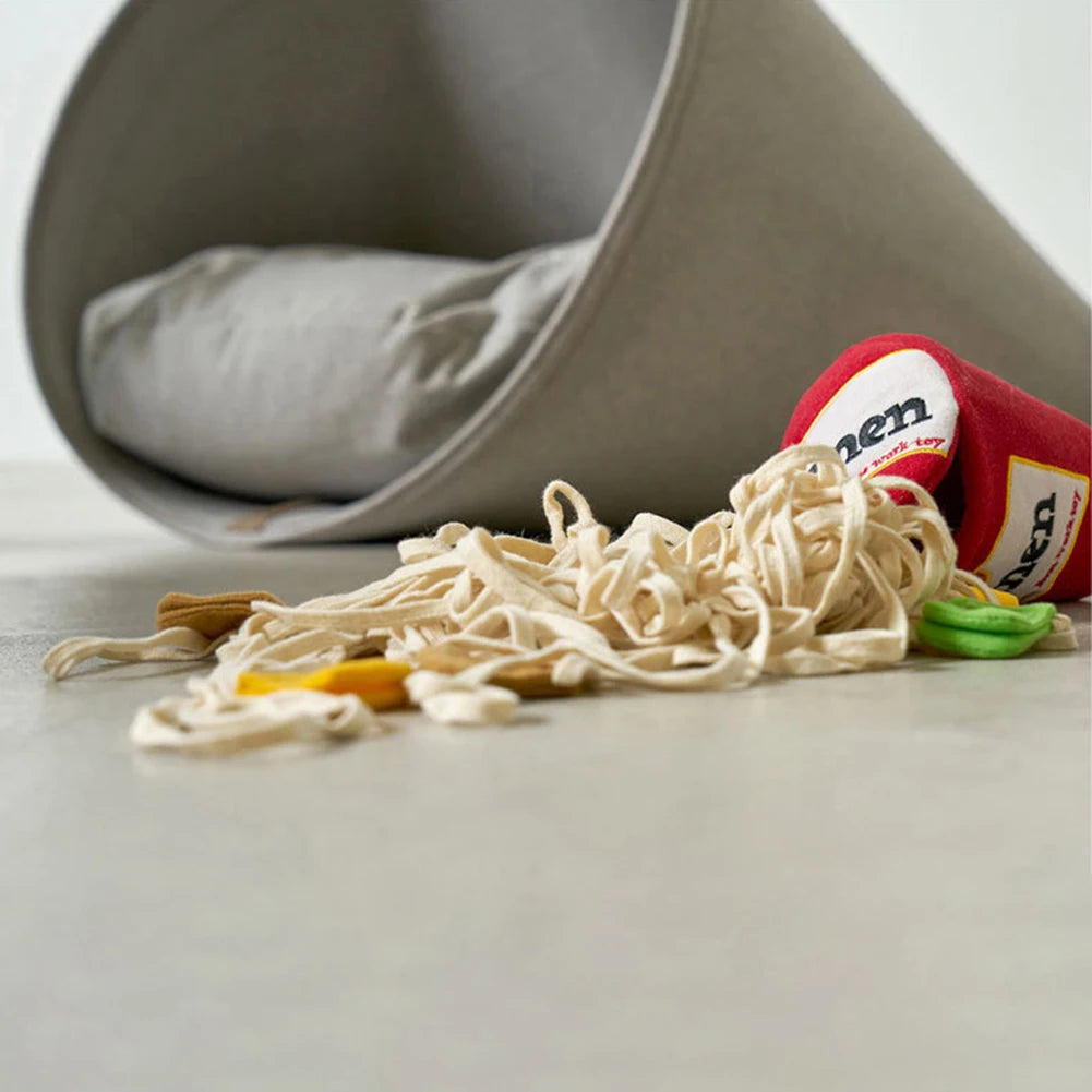 Dog Puzzle Toy Noodle Shape Leaking Food Toy Dog Nosework Training Toy Interactive Enrichment Toy for Small Medium Dogs