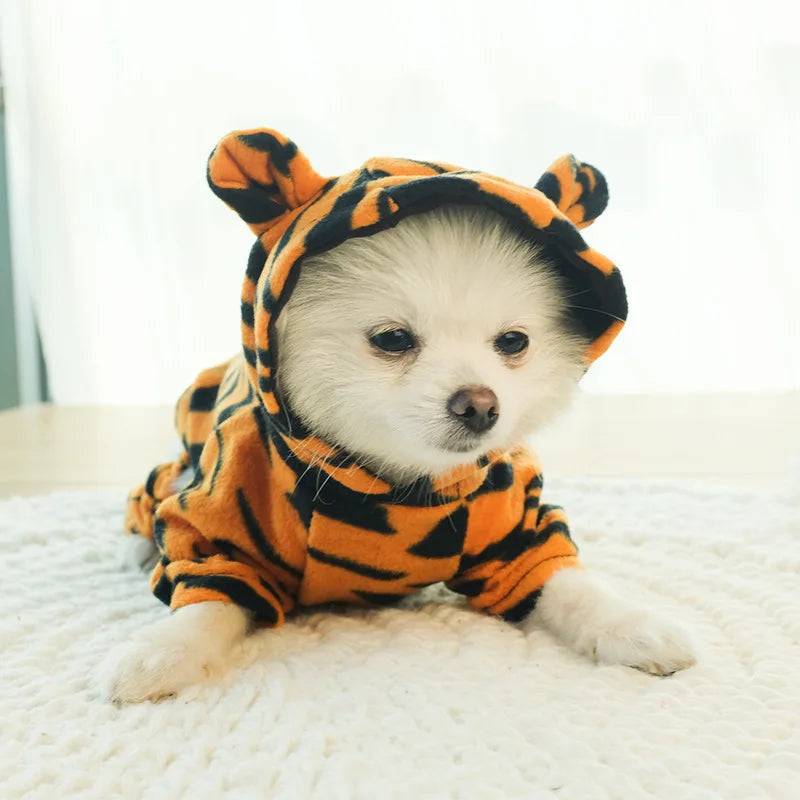 Pet Dog Clothes Soft Warm Fleece Dogs Jumpsuits, Pet Clothing for Small Dogs Puppy, Hoodies Chihuahua Yorkshire Costume Coats